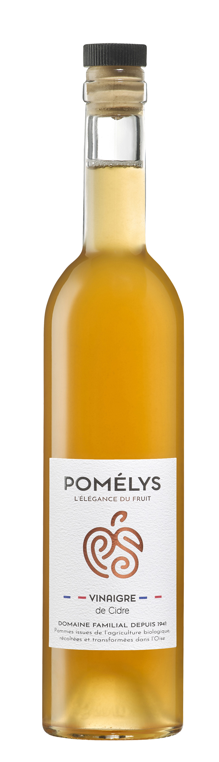 Bouteille de vinaigre de cidre bio Pomélys