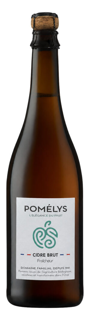 Bouteille de cidre brut Fraîcheur bio Pomélys